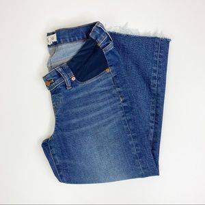 Madewell Maternity Adjustable Straight Leg Jeans